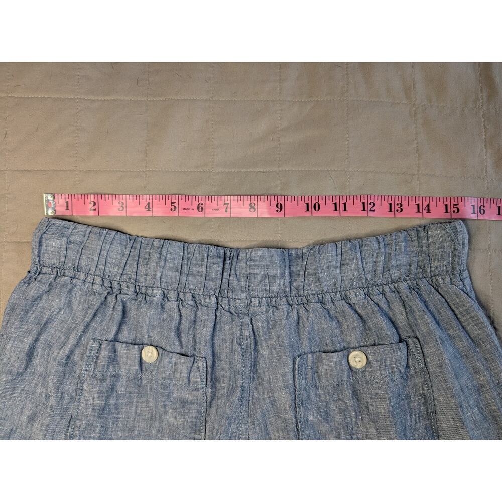 L.L.Bean Linen Capri Pants Elastic Waist Casual Comfortable Summer Women's 8 - Picture 7 of 9